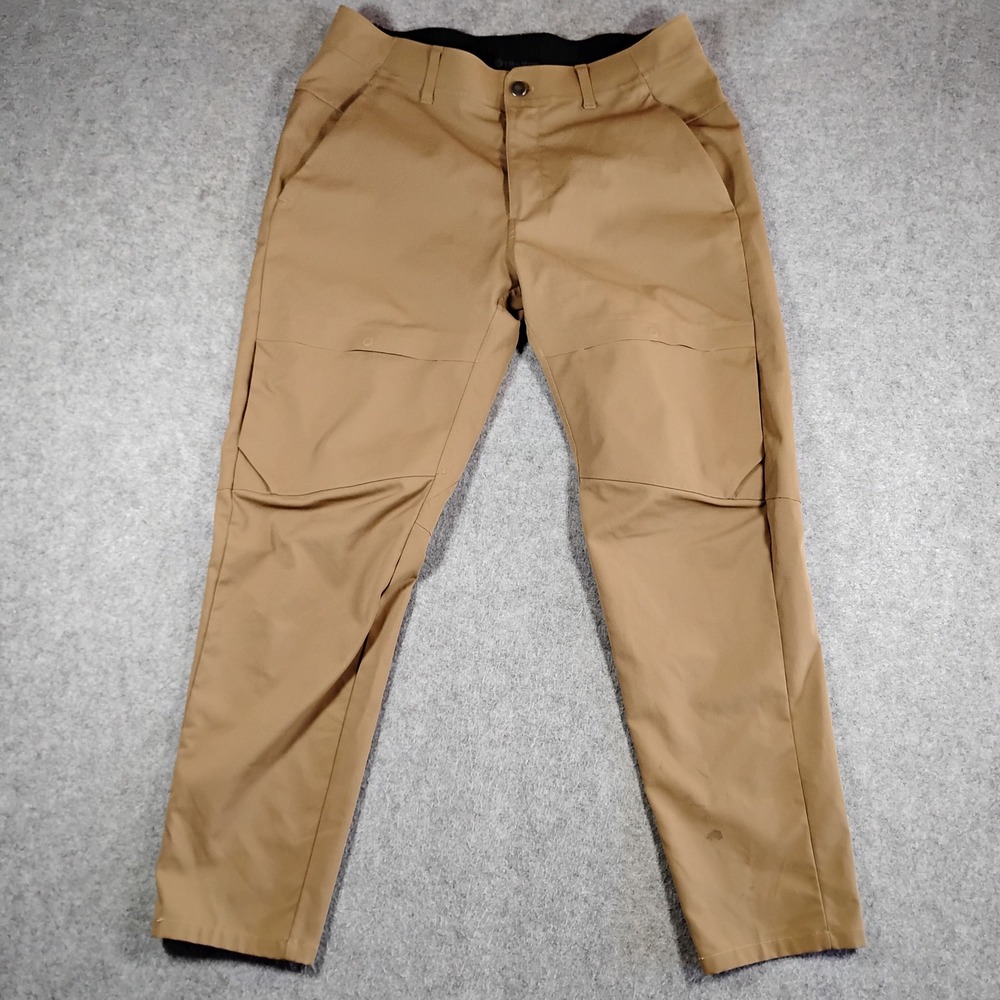Lululemon Mile View Slim Fit Articulated Pants Tan Brown Size 33 x 28